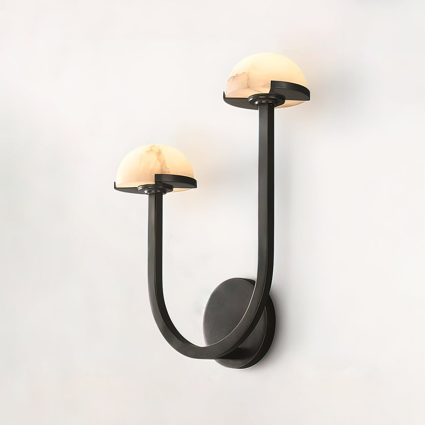 Mushroom Alabaster Wall Light – Elegant Natural Stone Design with Warm LED Glow