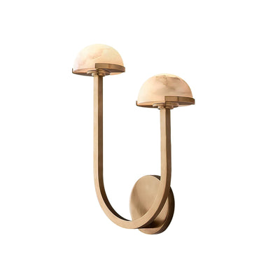 Mushroom Alabaster Wall Light – Elegant Natural Stone Design with Warm LED Glow