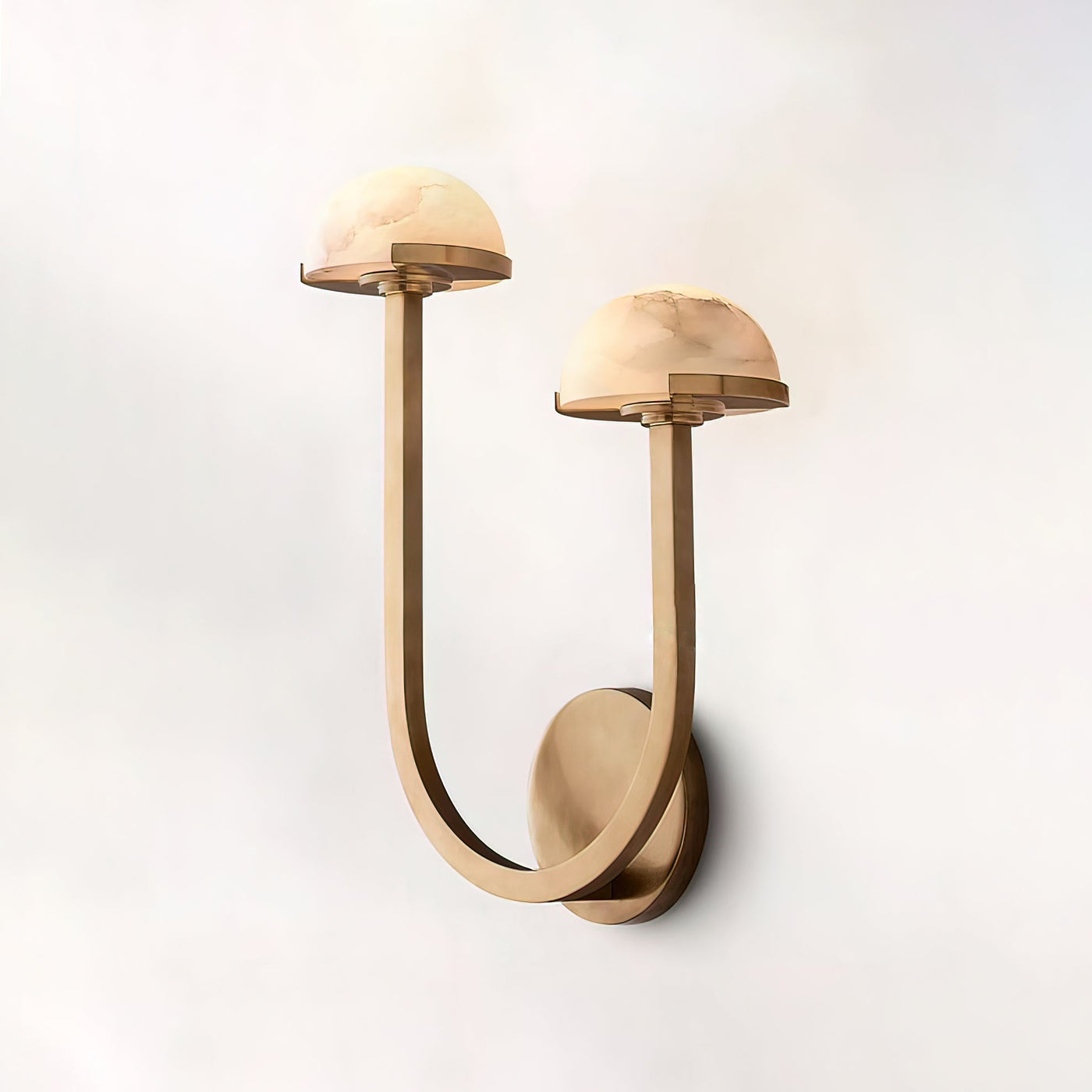 Mushroom Alabaster Wall Light – Elegant Natural Stone Design with Warm LED Glow