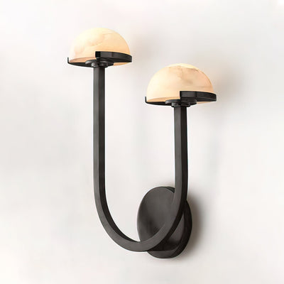 Mushroom Alabaster Wall Light – Elegant Natural Stone Design with Warm LED Glow
