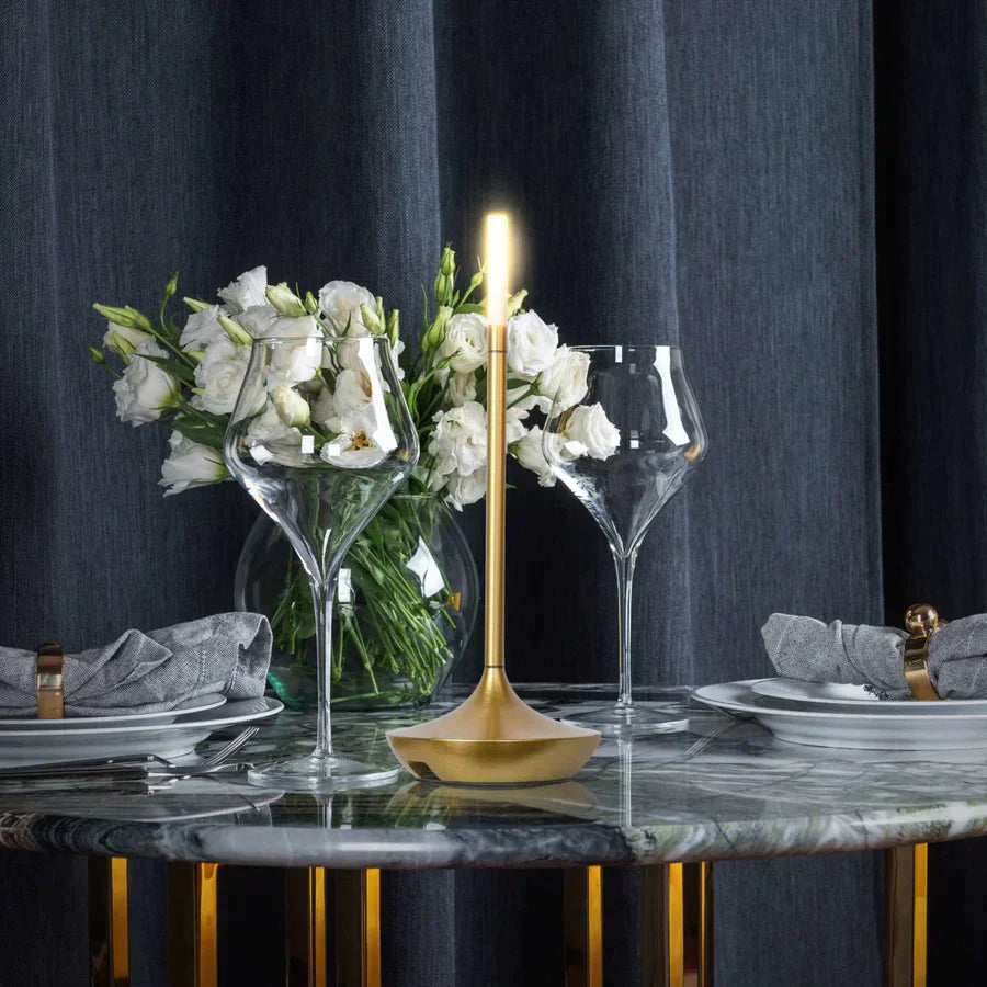 Giavi Candlelight – Elegant Rechargeable LED Table Lamp with Dimmable Glow