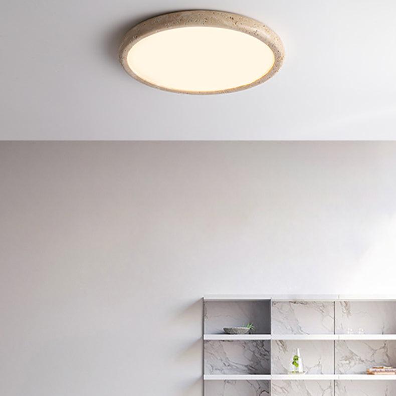 Natural Stone LED Ceiling Light – Organic Elegance for a Warm, Inviting Atmosphere