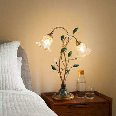 French Flower Table Lamp – Vintage Elegance with a Touch of Romance