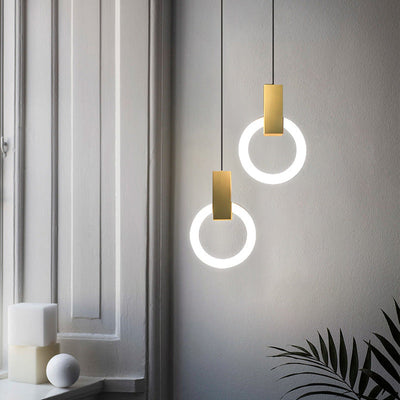Nordic Ring LED Pendant Light – Minimalist Elegance for Modern Interiors