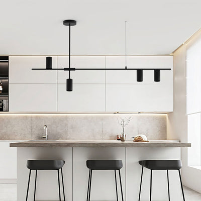 Nordic Minimalist Black Chandelier – Sleek & Modern Lighting for Elegant Interiors