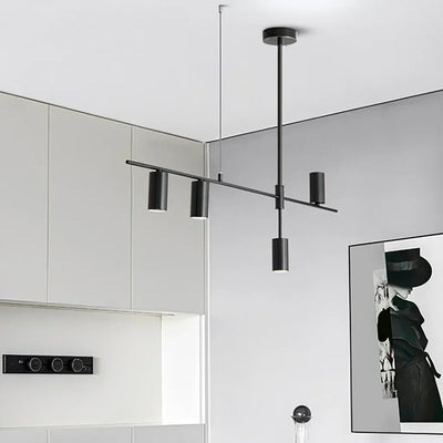 Nordic Minimalist Black Chandelier – Sleek & Modern Lighting for Elegant Interiors