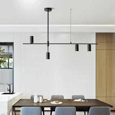 Nordic Minimalist Black Chandelier – Sleek & Modern Lighting for Elegant Interiors