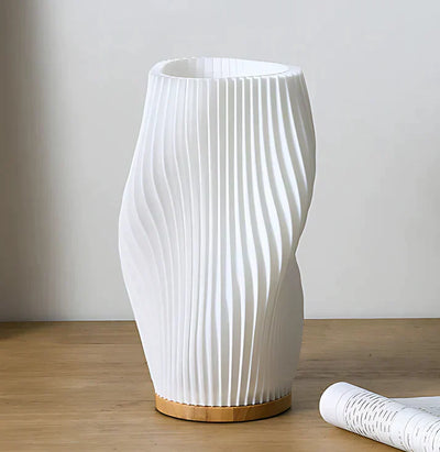 Serene Wavecrest Lamp – Modern Elegance with Adjustable Dimming & USB Power
