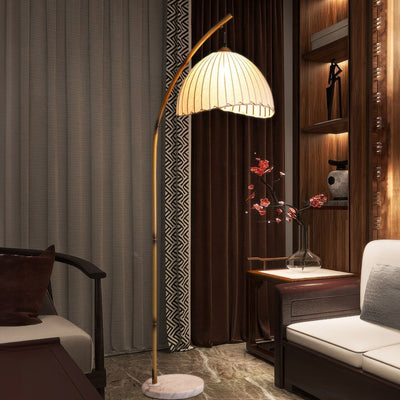Cultural Zen Bamboo Floor Lamp – Elegant & Tranquil Lighting for a Serene Atmosphere
