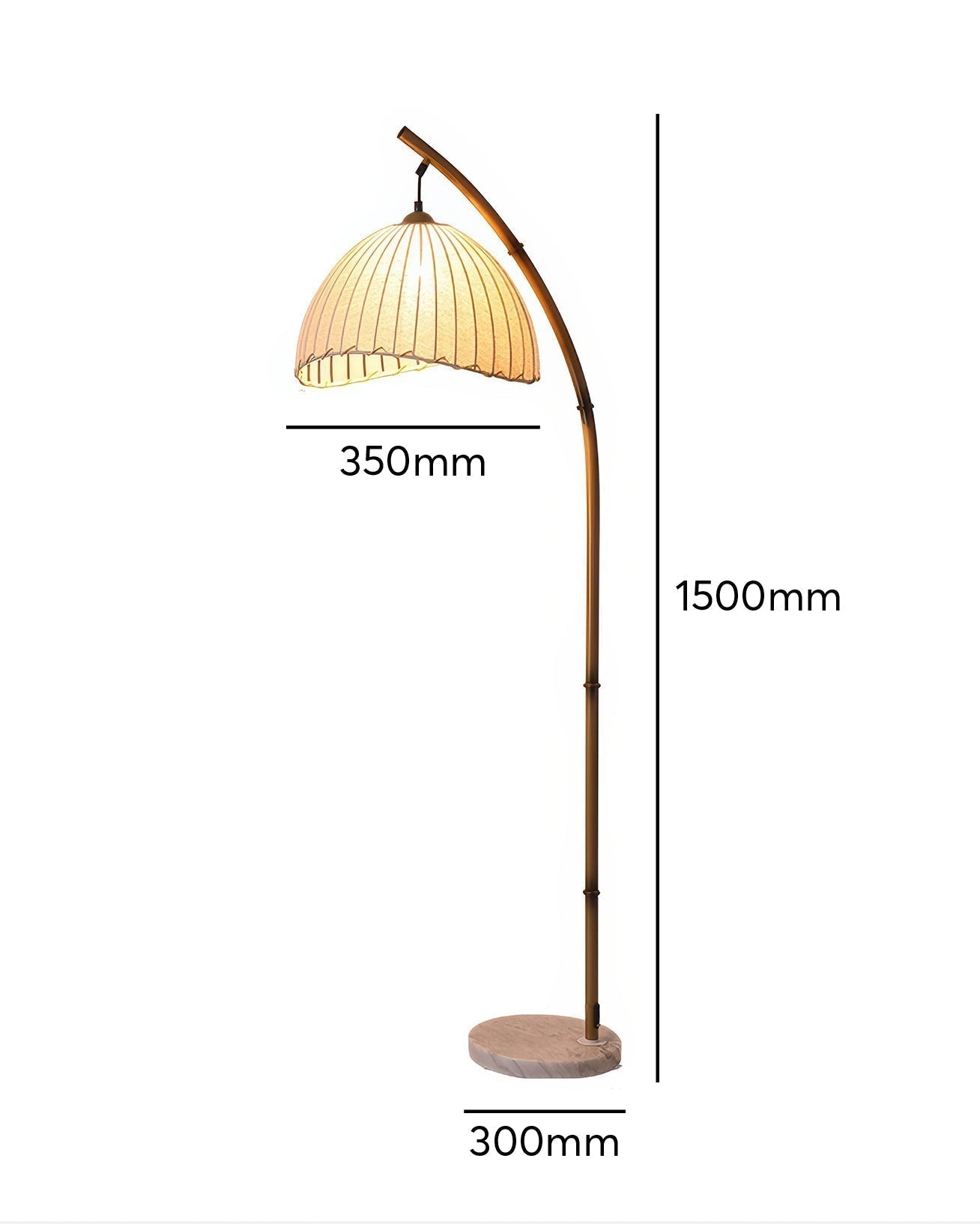Cultural Zen Bamboo Floor Lamp – Elegant & Tranquil Lighting for a Serene Atmosphere