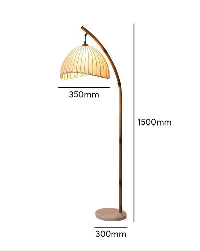 Cultural Zen Bamboo Floor Lamp – Elegant & Tranquil Lighting for a Serene Atmosphere