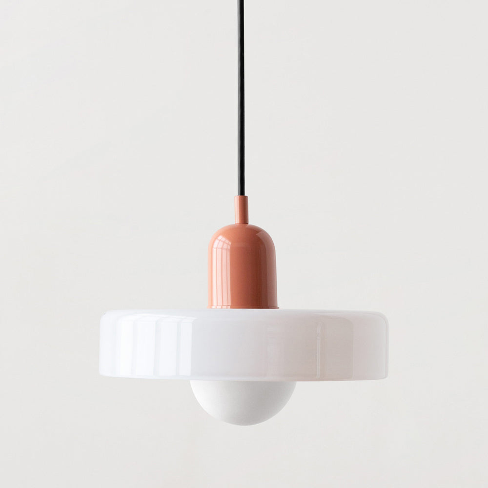 Bauhaus Pendant Light – A Timeless Fusion of Stained Glass & Modern Functionality