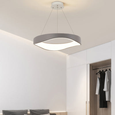 Modern Round LED Pendant Light – Sleek & Adjustable for Stylish Interiors
