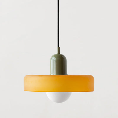 Bauhaus Pendant Light – A Timeless Fusion of Stained Glass & Modern Functionality