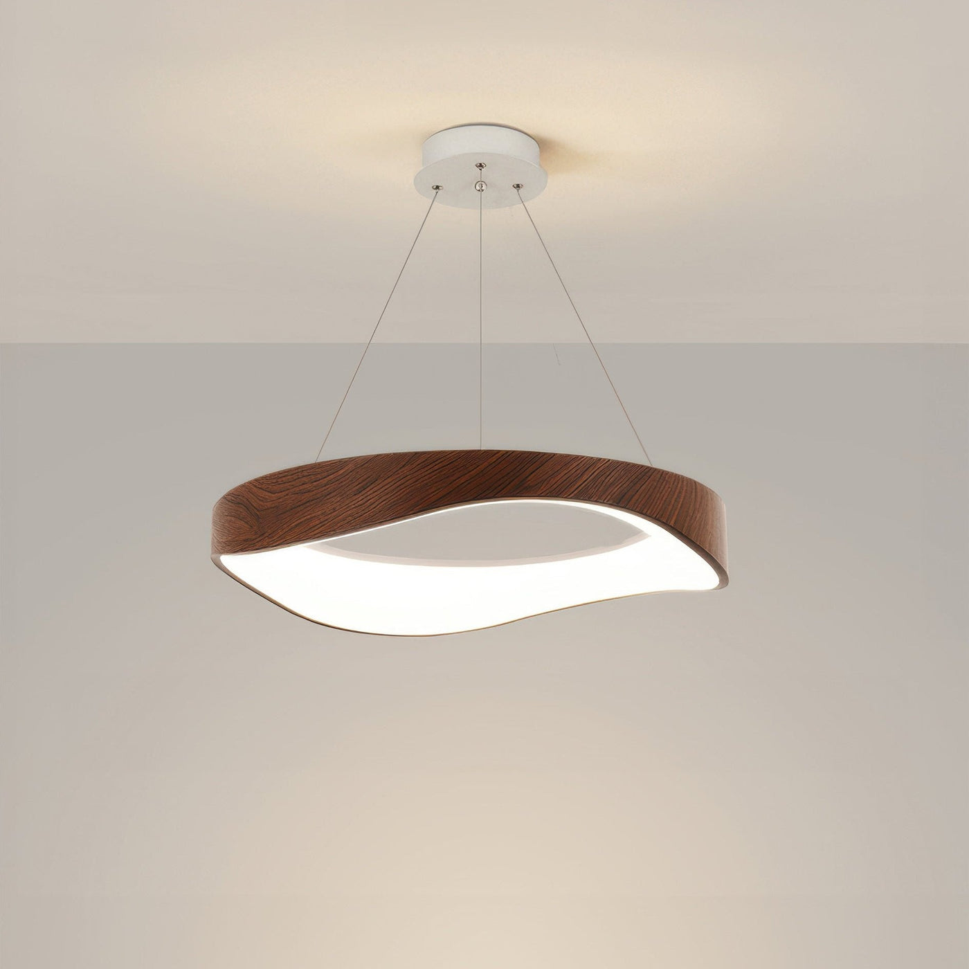 Modern Round LED Pendant Light – Sleek & Adjustable for Stylish Interiors