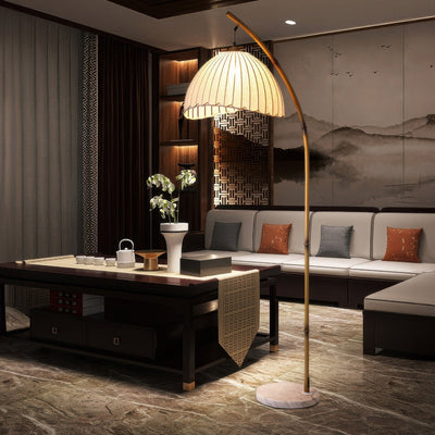 Cultural Zen Bamboo Floor Lamp – Elegant & Tranquil Lighting for a Serene Atmosphere