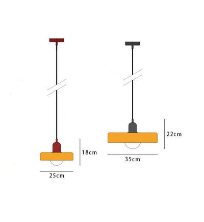 Bauhaus Pendant Light – A Timeless Fusion of Stained Glass & Modern Functionality