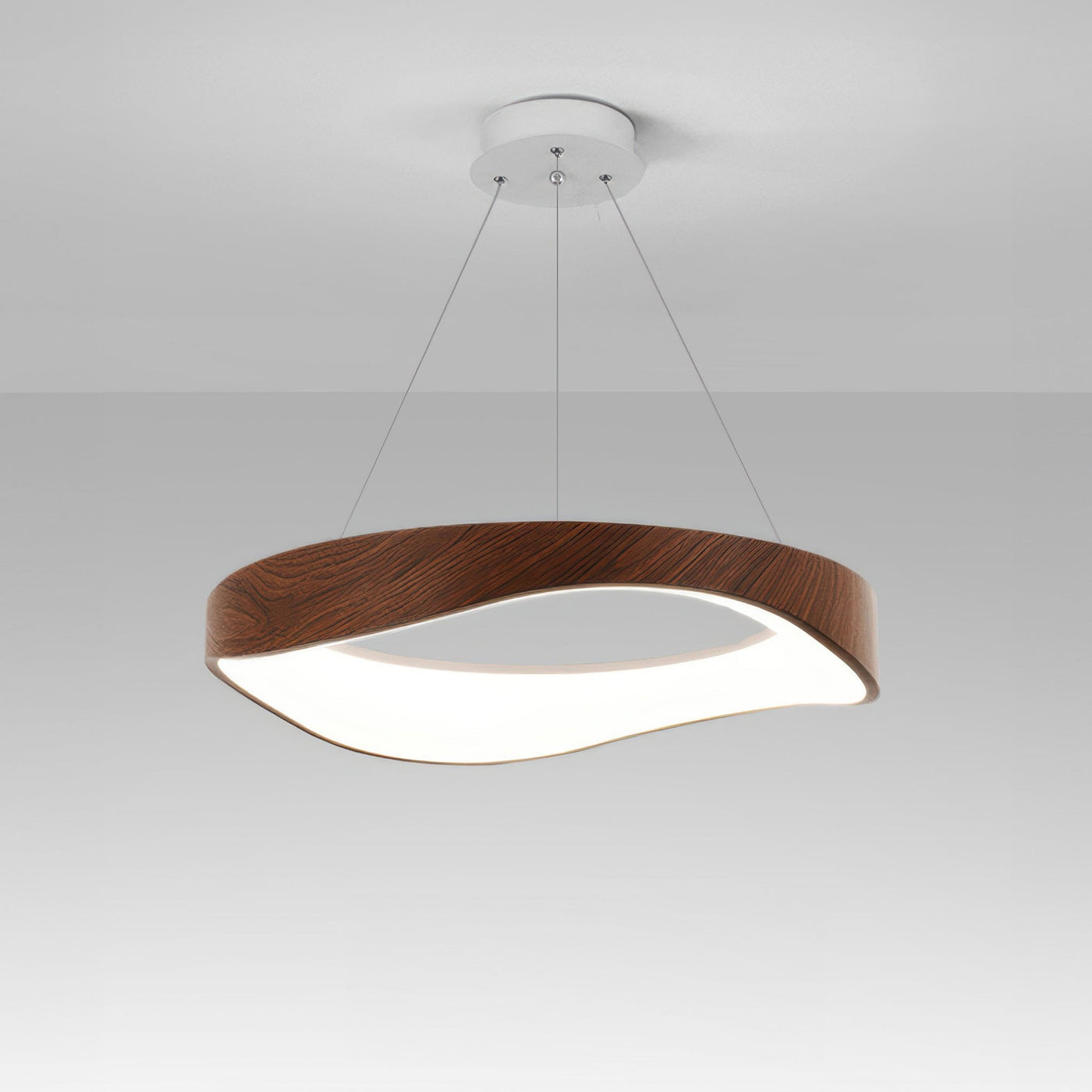 Modern Round LED Pendant Light – Sleek & Adjustable for Stylish Interiors