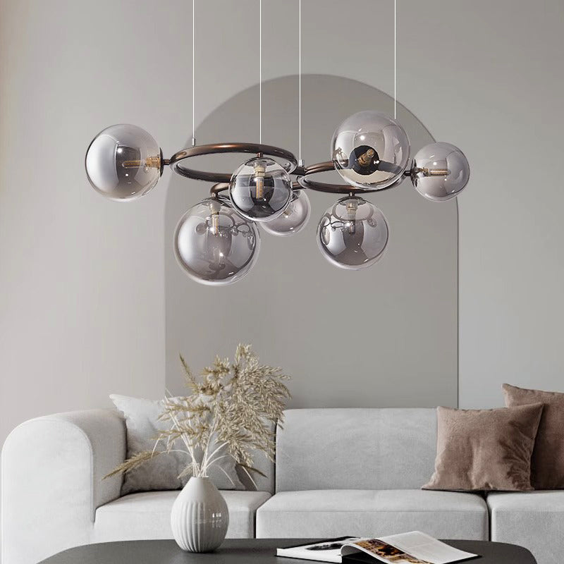Modern Dining Table Pendant Light – Stylish LED Ceiling Lamp with Adjustable Rings