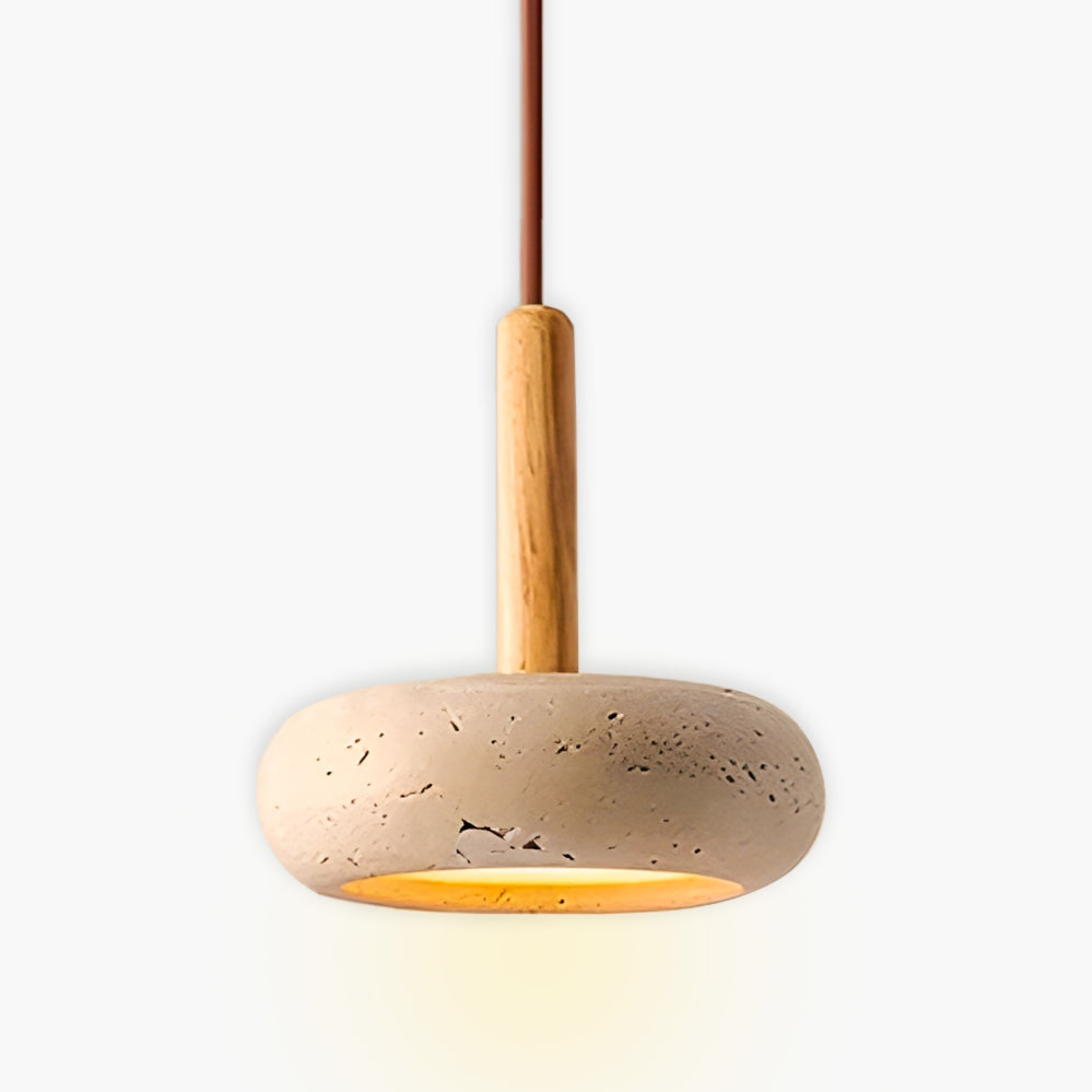 OSHO Stone Pendant Light – Elegant Travertine Design for a Natural Touch