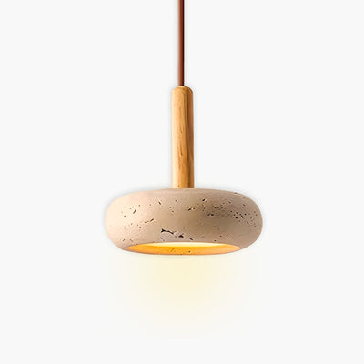 OSHO Stone Pendant Light – Elegant Travertine Design for a Natural Touch