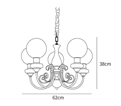 Onyx Chandelier – Elegant Green Glass Lighting for a Sophisticated Ambience