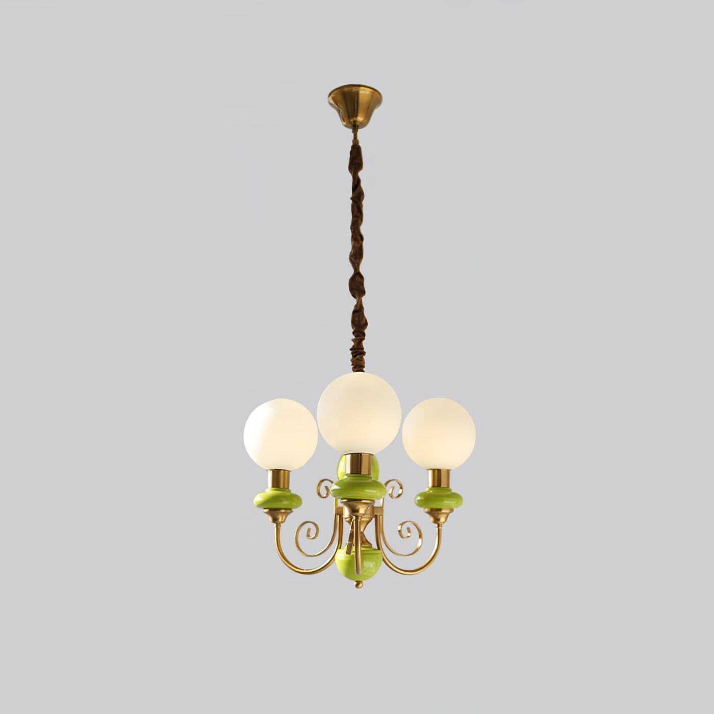 Onyx Chandelier – Elegant Green Glass Lighting for a Sophisticated Ambience