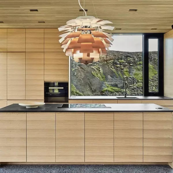 Modern Artichoke Metal Pendant Light – Sculptural Statement Lighting for Homes & Offices