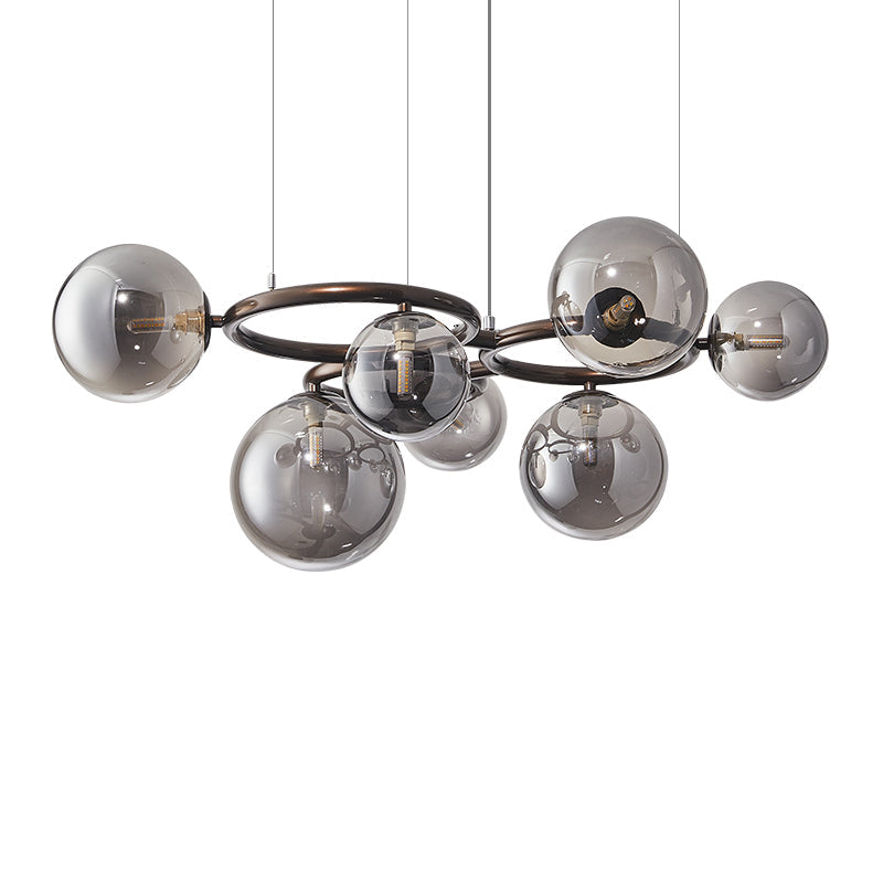 Modern Dining Table Pendant Light – Stylish LED Ceiling Lamp with Adjustable Rings