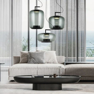Modern LED Pendant Light – Minimalist Glass & Metal Design for Kitchens & Dining