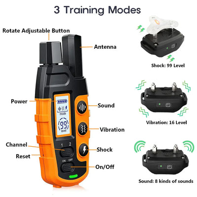 Premium Dog Training Collar 1000m – Versatile and Effective Obedience Tool