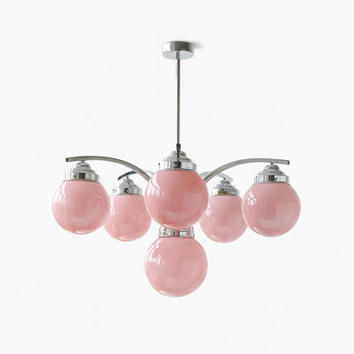 Retro Salamanca Chandelier – Glamorous Elegance in Soft Pastel Tones