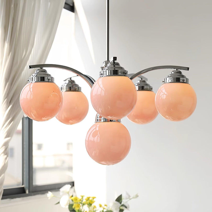 Retro Salamanca Chandelier – Glamorous Elegance in Soft Pastel Tones