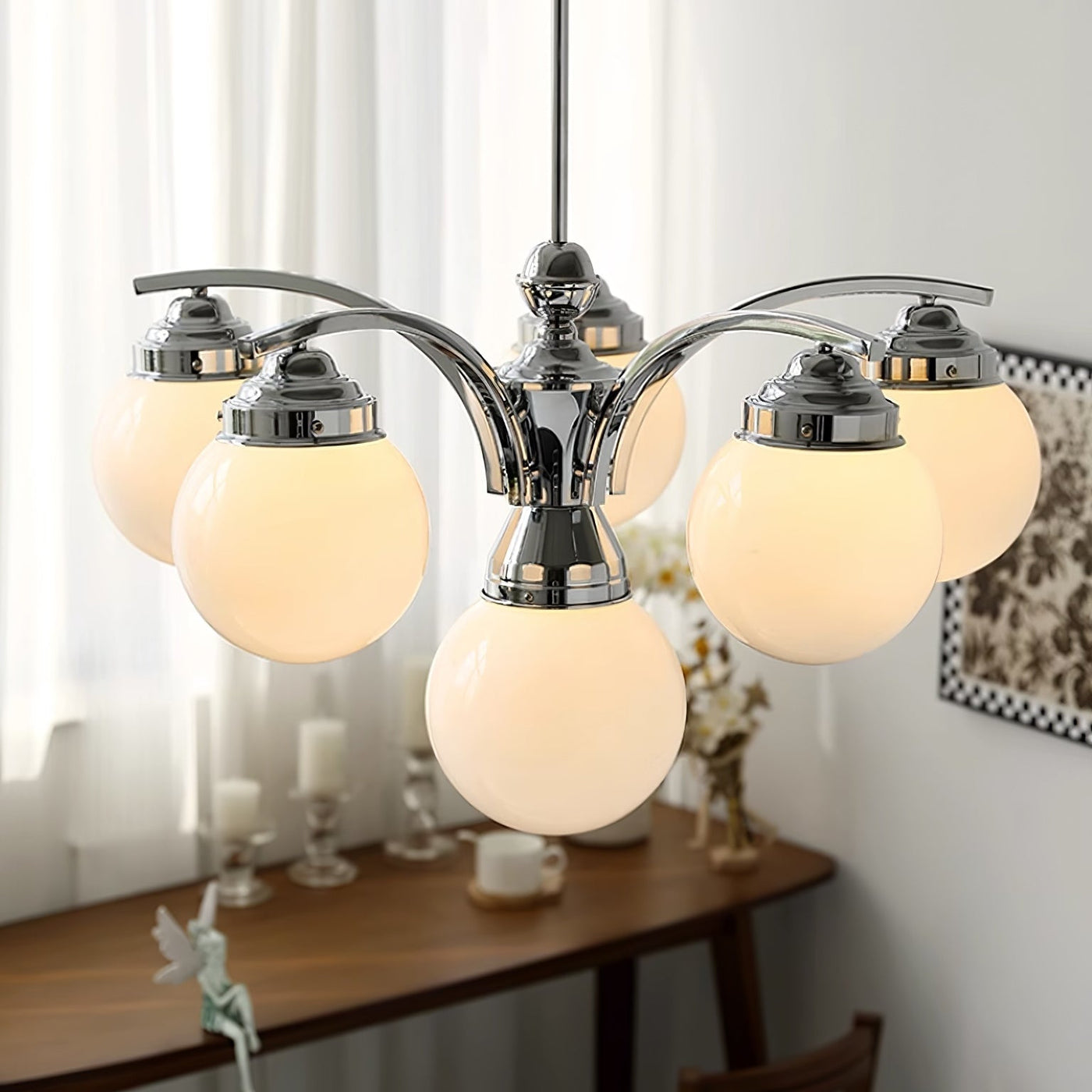 Retro Salamanca Chandelier – Glamorous Elegance in Soft Pastel Tones