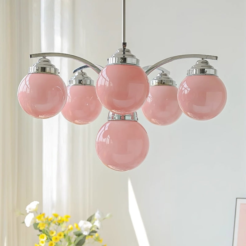 Retro Salamanca Chandelier – Glamorous Elegance in Soft Pastel Tones