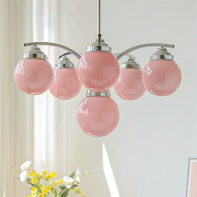 Retro Salamanca Chandelier – Glamorous Elegance in Soft Pastel Tones