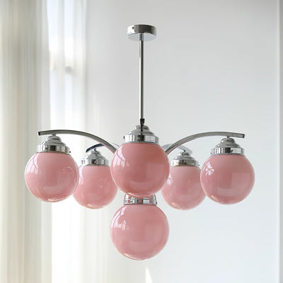 Retro Salamanca Chandelier – Glamorous Elegance in Soft Pastel Tones