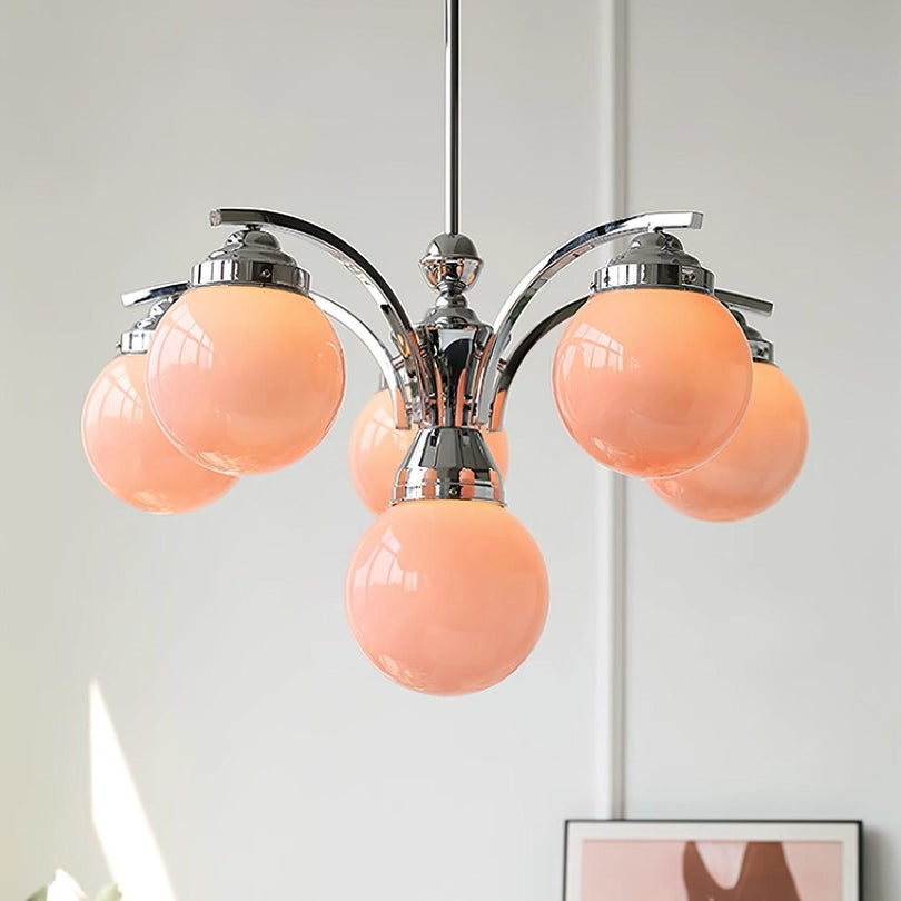 Retro Salamanca Chandelier – Glamorous Elegance in Soft Pastel Tones