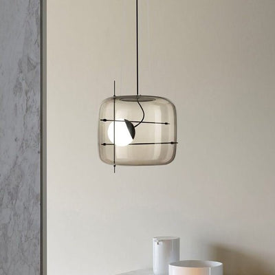 Plot Glass Pendant Light – Soft Diffused Glow with Modern Ventilated Design