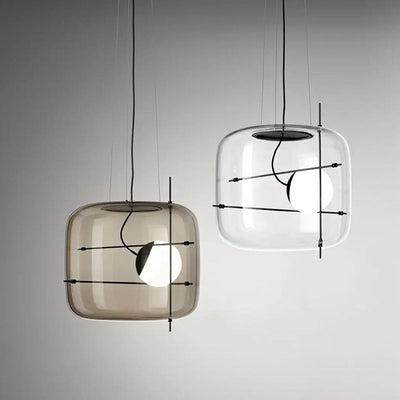 Plot Glass Pendant Light – Soft Diffused Glow with Modern Ventilated Design