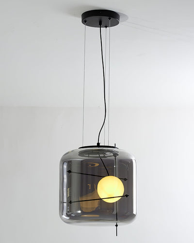 Plot Glass Pendant Light – Soft Diffused Glow with Modern Ventilated Design