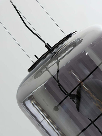 Plot Glass Pendant Light – Soft Diffused Glow with Modern Ventilated Design
