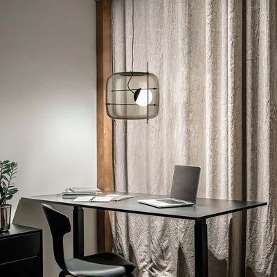 Plot Glass Pendant Light – Soft Diffused Glow with Modern Ventilated Design