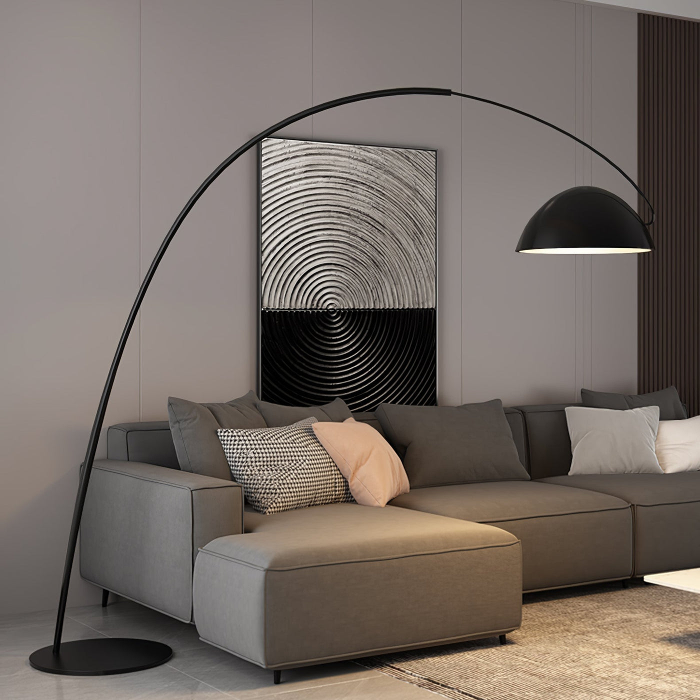 Verse Arc Floor Lamp – Sleek Adjustable Metal Lamp with Scandinavian Design