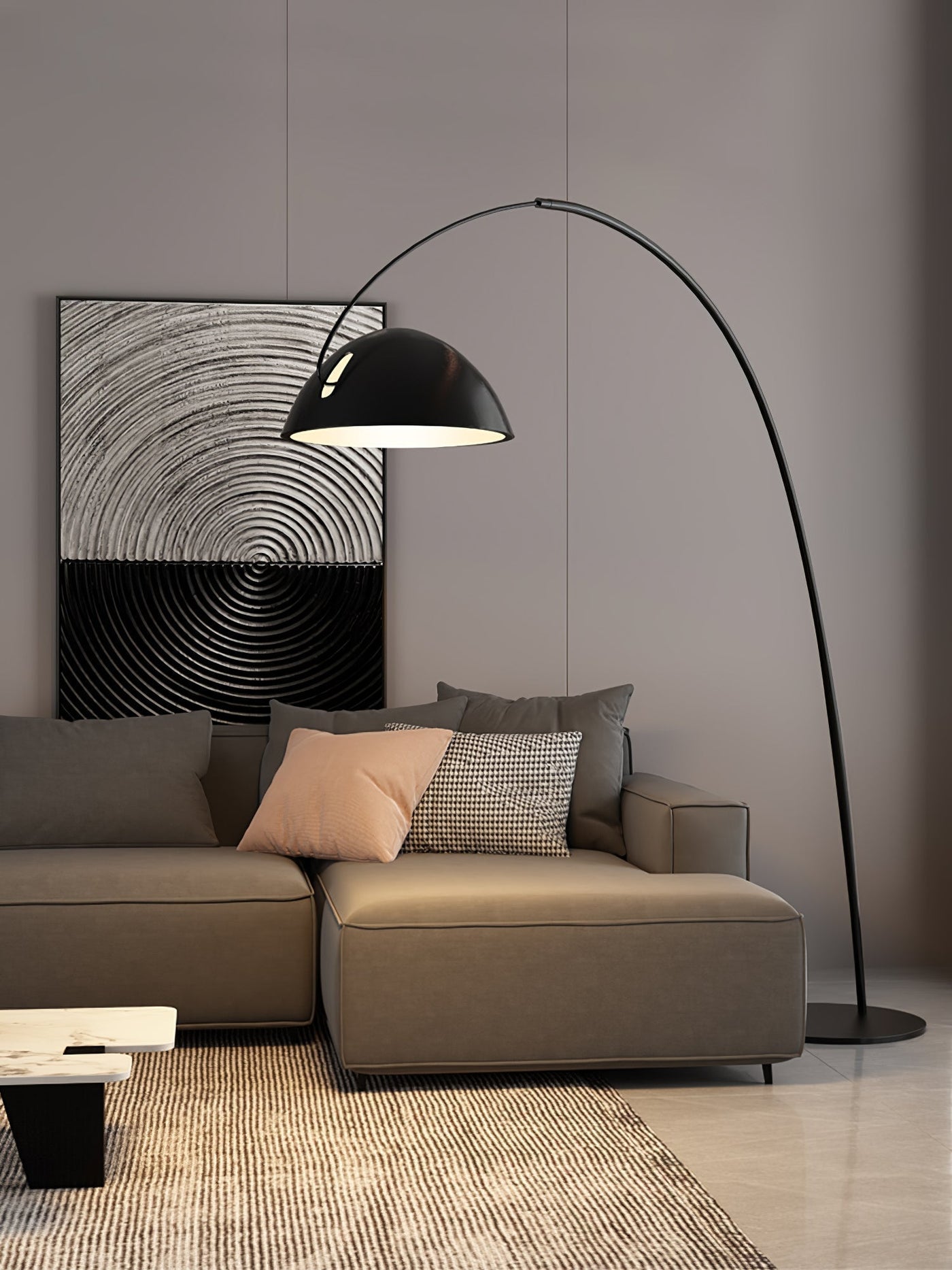 Verse Arc Floor Lamp – Sleek Adjustable Metal Lamp with Scandinavian Design
