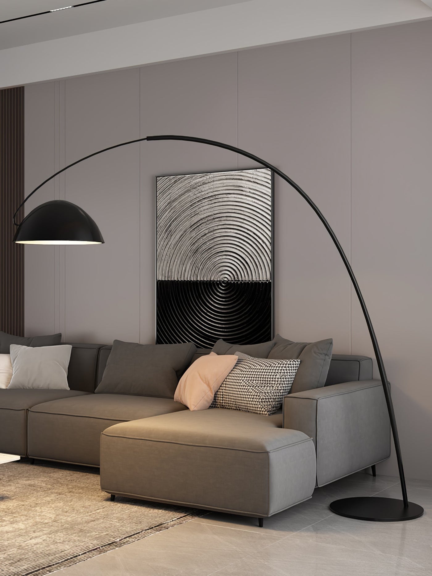 Verse Arc Floor Lamp – Sleek Adjustable Metal Lamp with Scandinavian Design