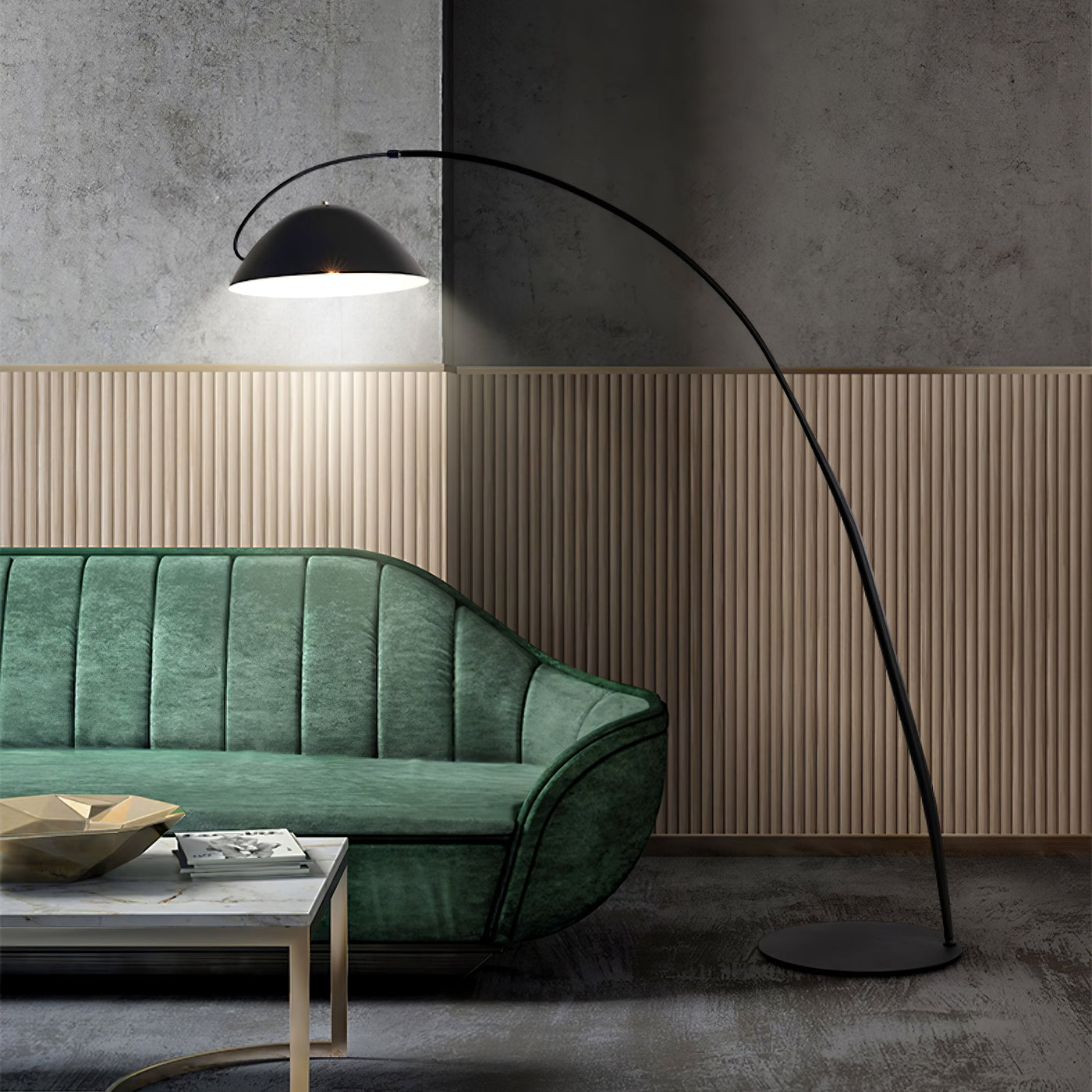 Verse Arc Floor Lamp – Sleek Adjustable Metal Lamp with Scandinavian Design