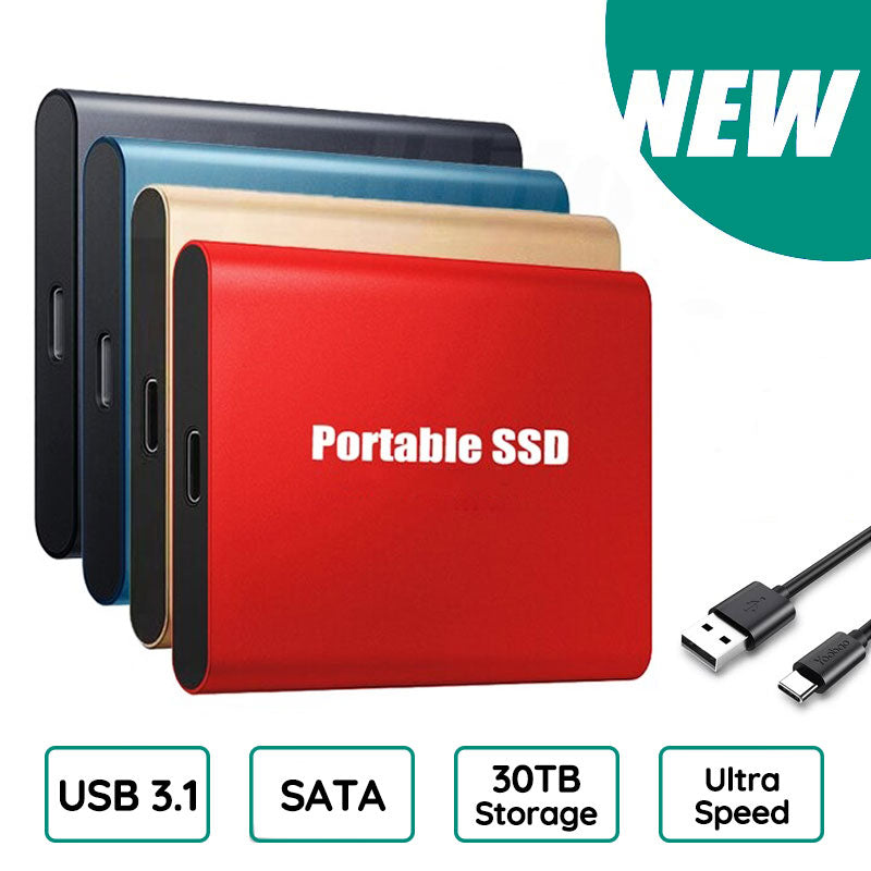 Portable SSD – Ultra-Fast Data Transfer with Shock Resistance and USB 3.1 Compatibility