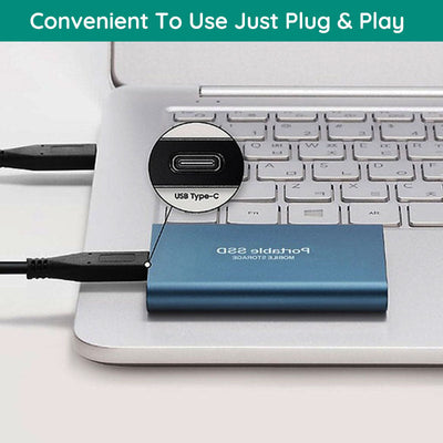 Portable SSD – Ultra-Fast Data Transfer with Shock Resistance and USB 3.1 Compatibility