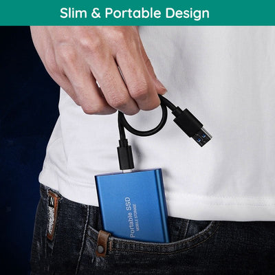 Portable SSD – Ultra-Fast Data Transfer with Shock Resistance and USB 3.1 Compatibility